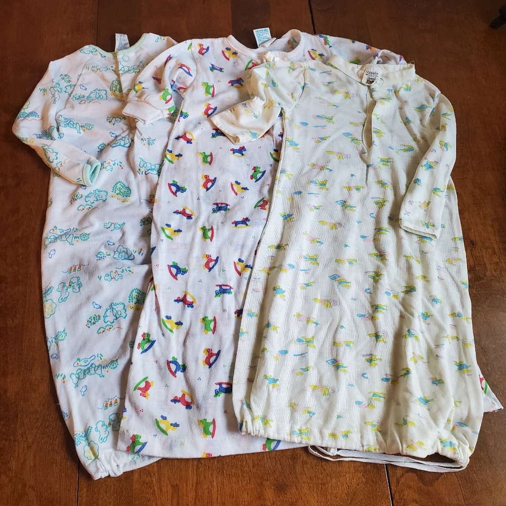Vintage Baby sleeper gowns